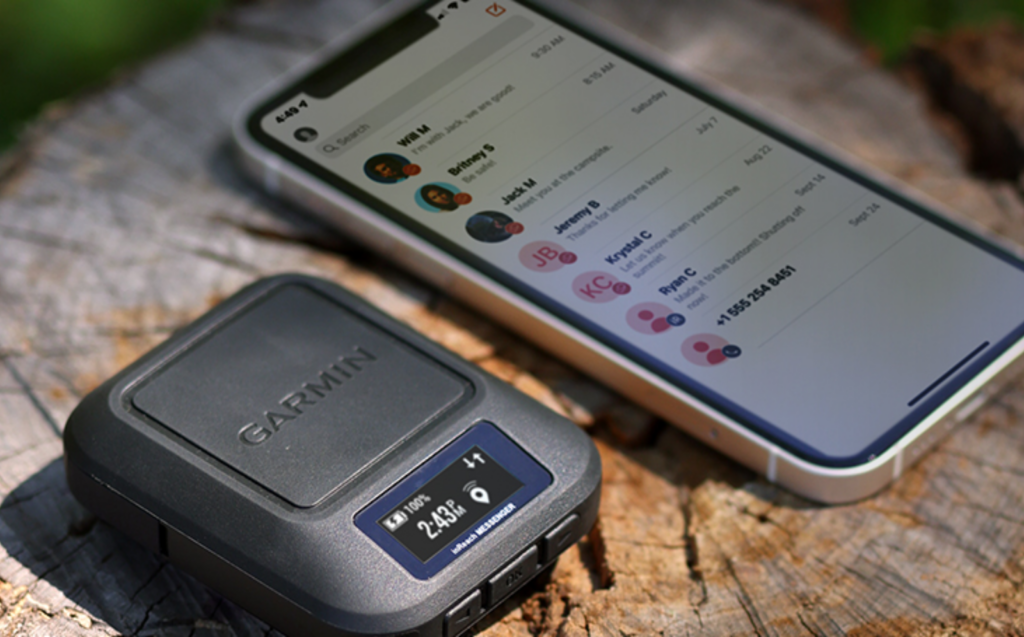 The inReach Messenger can provide satellite communication as a standalone device or when paired with the recently-launched Garmin Messenger app. (Photo: Garmin)